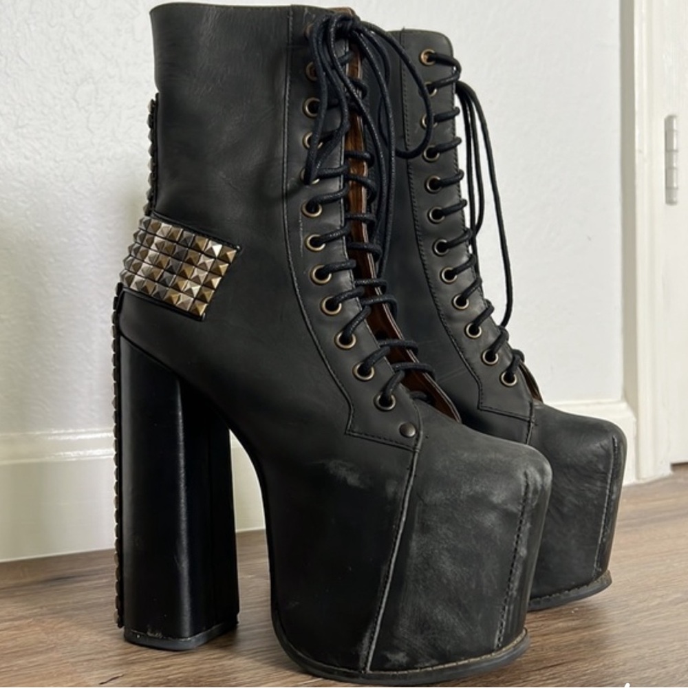 JEFFERY CAMPBELL CROSS BOOTS